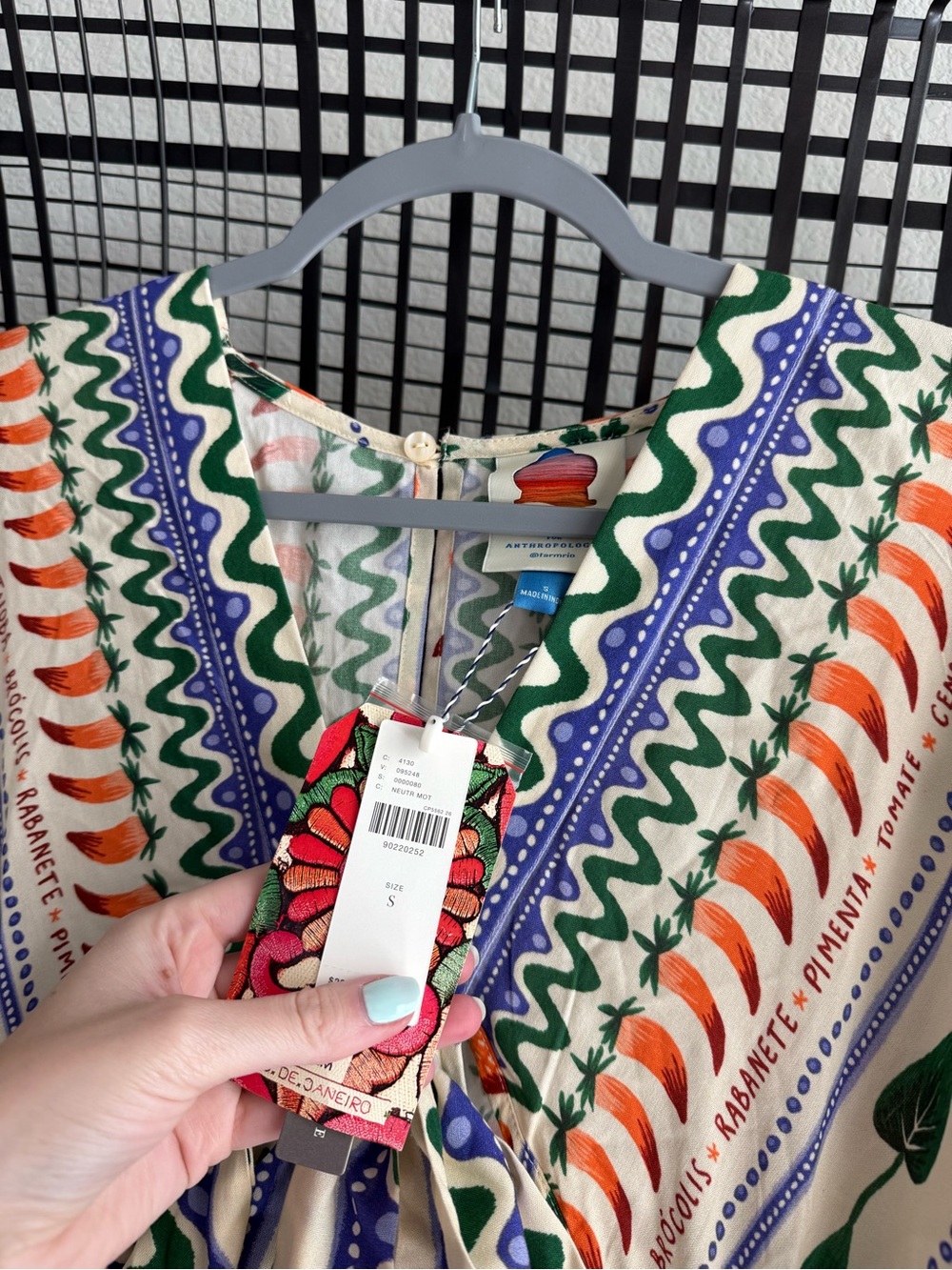 Farm Rio V-Neck Kaftan Maxi Dress - Picture 8 of 8